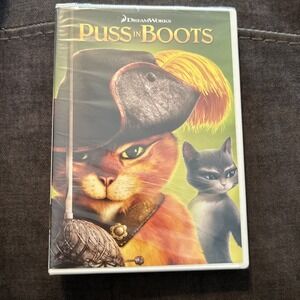 Puss in Boots DVD NEW Factory Sealed Cartoon Animated Kids Movie Dreamworks